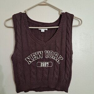 AEROPOSTALE New York Sweater Tank Top Women’s Size XS Extra Small